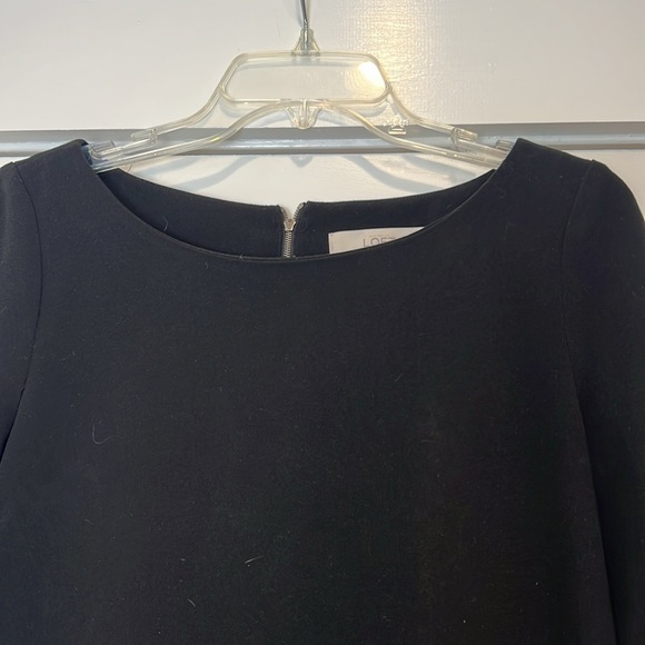 LOFT Black Boxy Blouse size small. - Picture 3 of 6